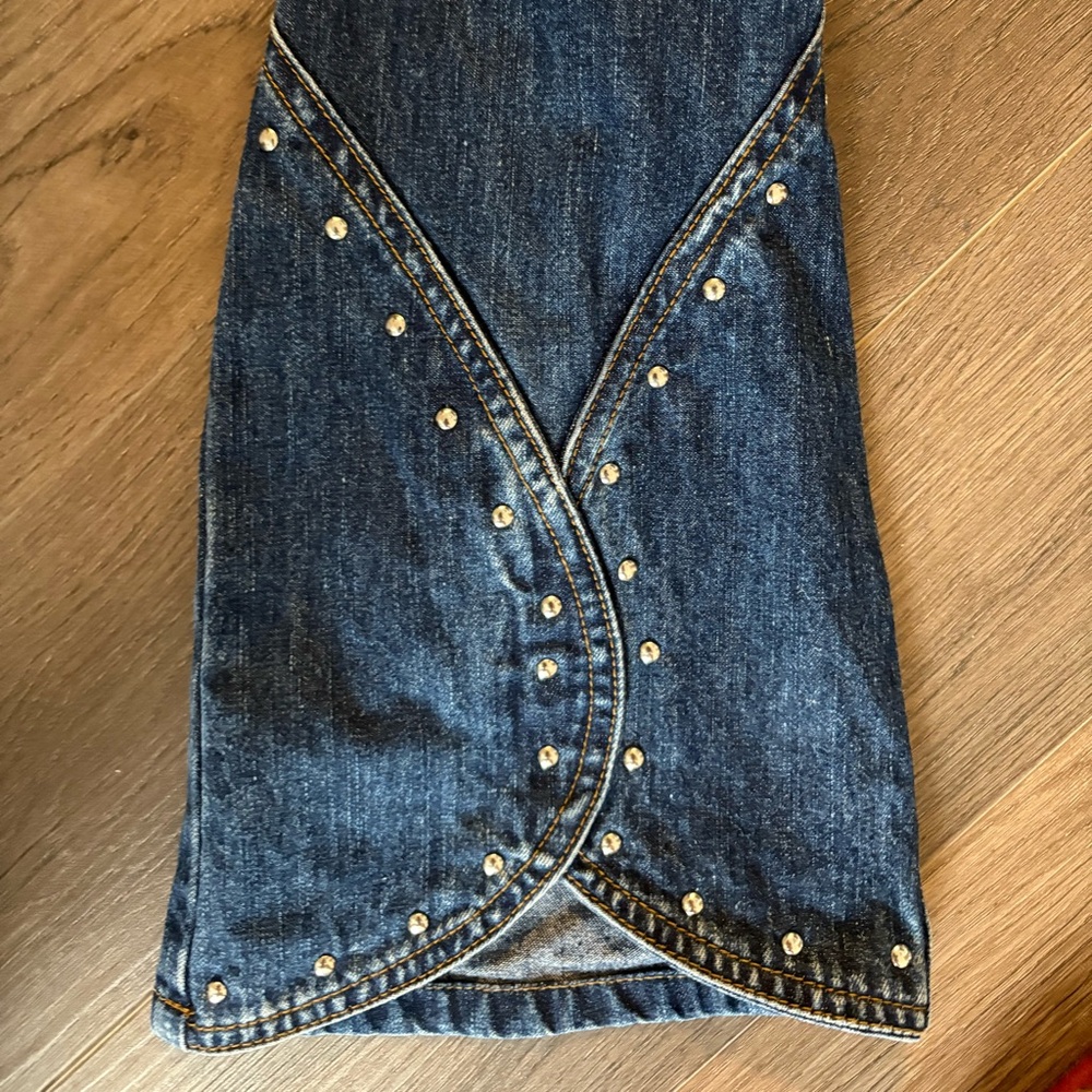 Women's Blue Flared Jeans - Picture 2 of 6